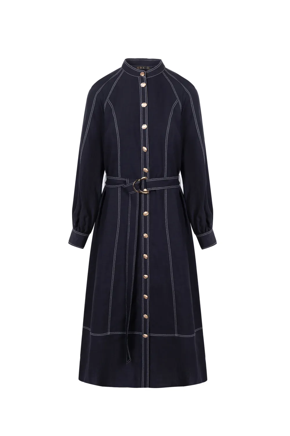 G.D.S. Faux Tencel Dress 252320476 Navy