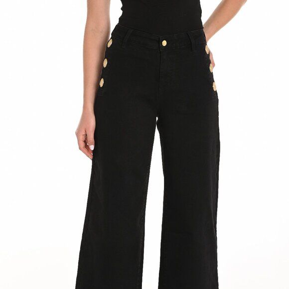 Frank Lyman Black Denim Pant 246242U