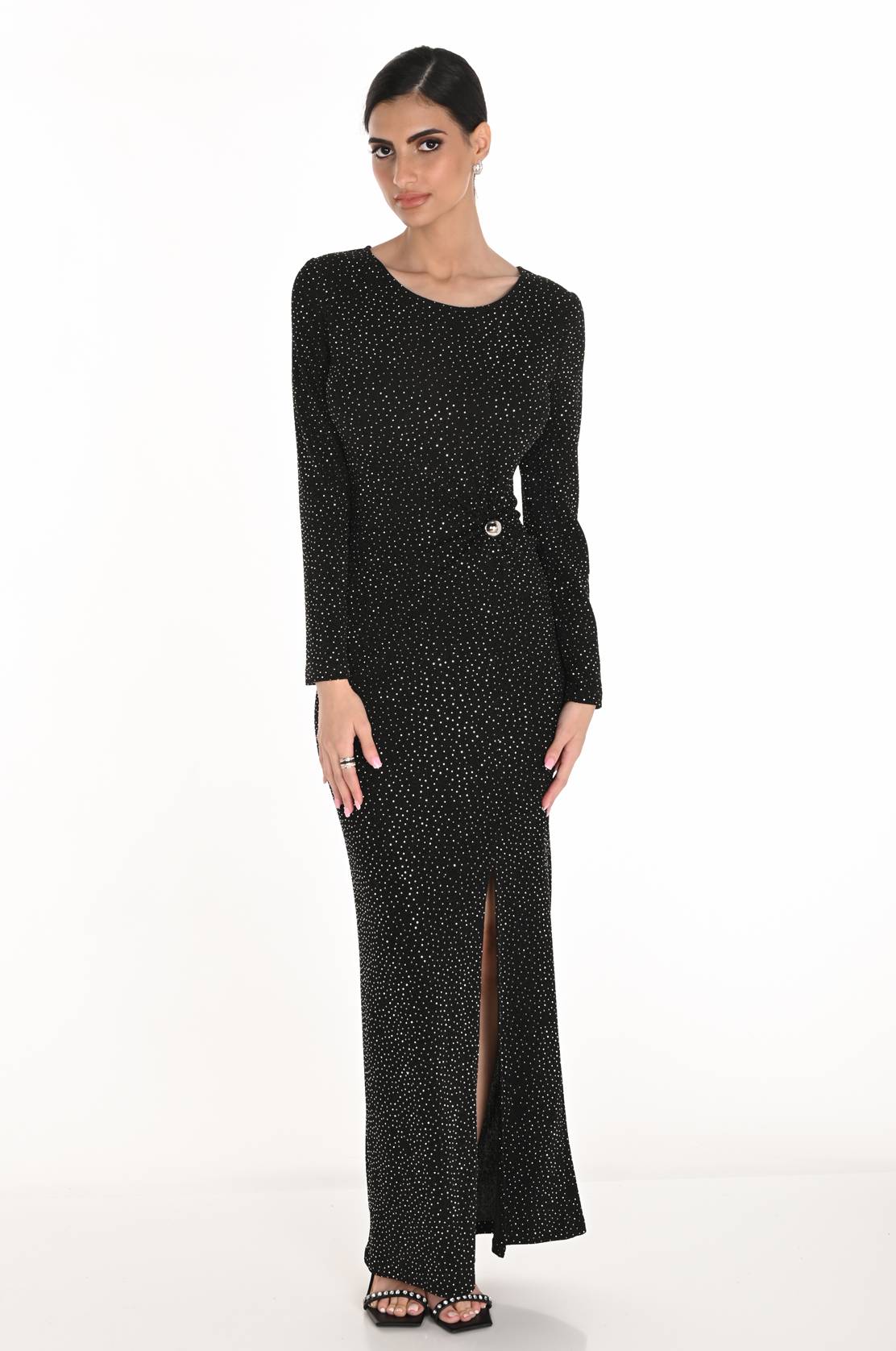 Frank Lyman Black Silver Dress 259260