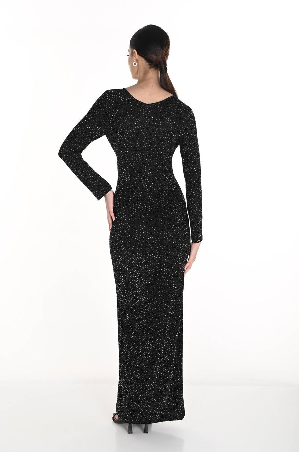 Frank Lyman Black Silver Dress 259260