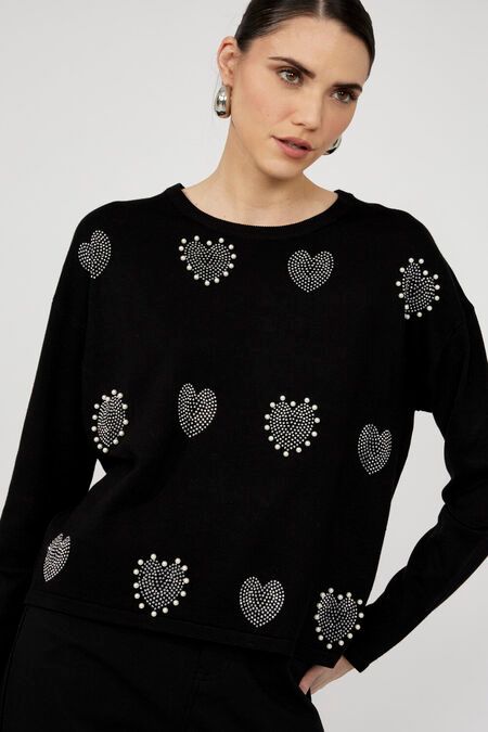 Frank Lyman Heart Pullover 253844