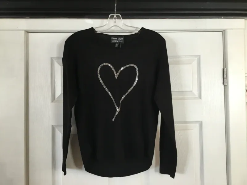Frank Lyman Black V-Neck Pullover 243491U
