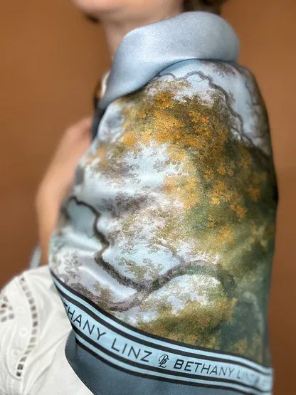 Bethany Linz - The Hunt Silk Scarf