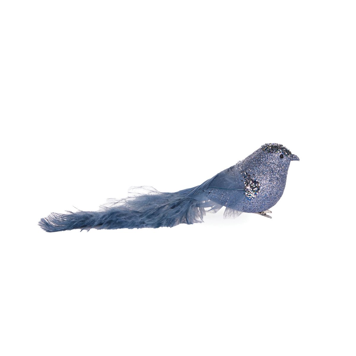 HOLLY & IVY BLUE EMBELLISHED BIRD EXS016