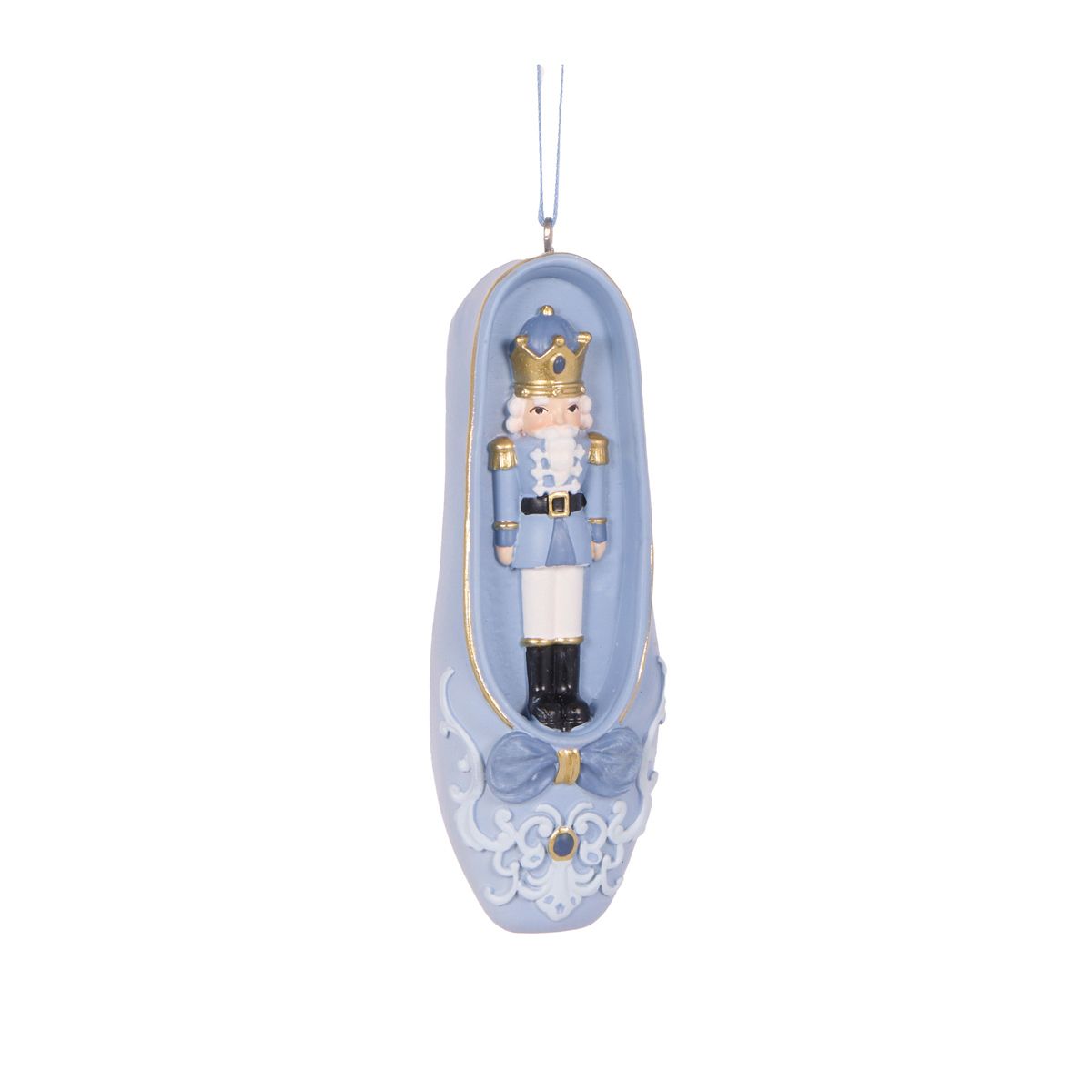 HOLLY & IVY BLUE BALLET SLIPPER ORNAMENTS ECA079A