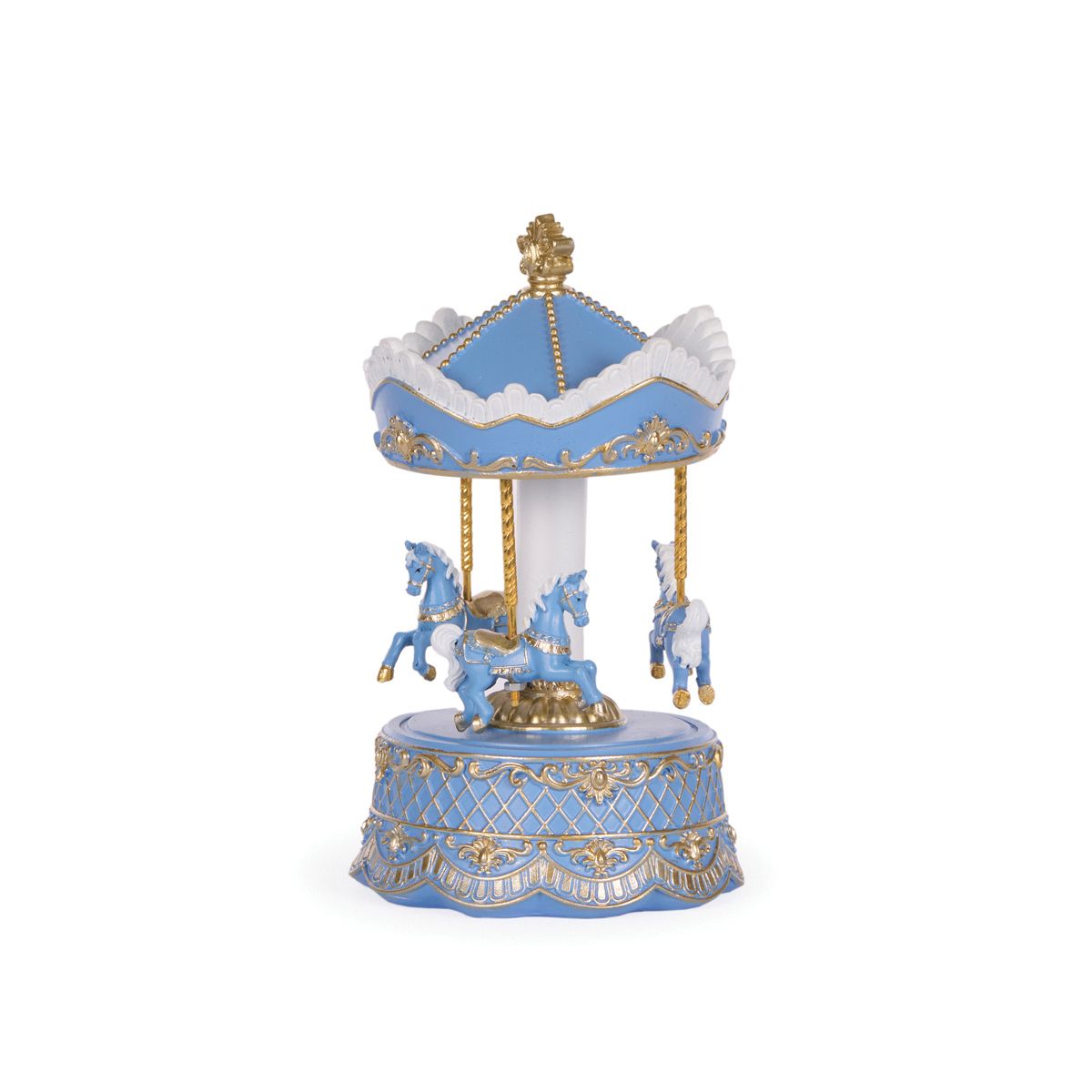 HOLLY & IVY EXUISITE BLUE AND WHITE CAROUSEL EXJ008