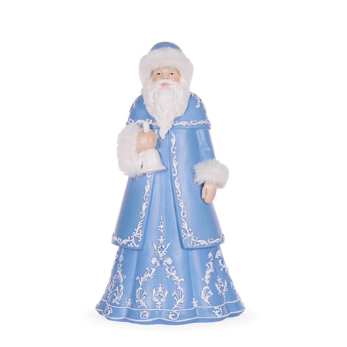 HOLLY & IVY 31CM BLUE WHITE SANTA WITH FUR