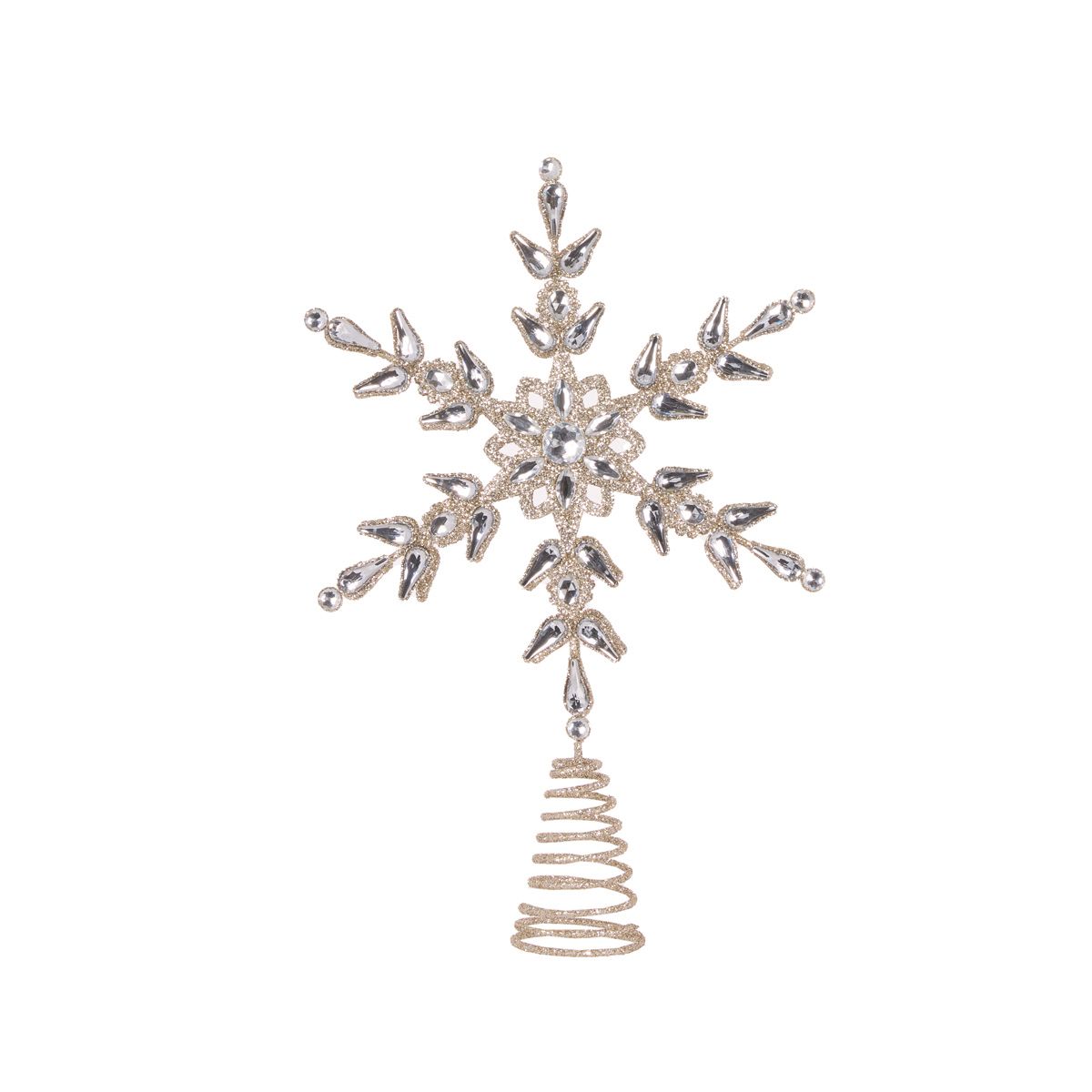 HOLLY & IVY SILVER SNOWFLAKE TREE TOPPER EXP019