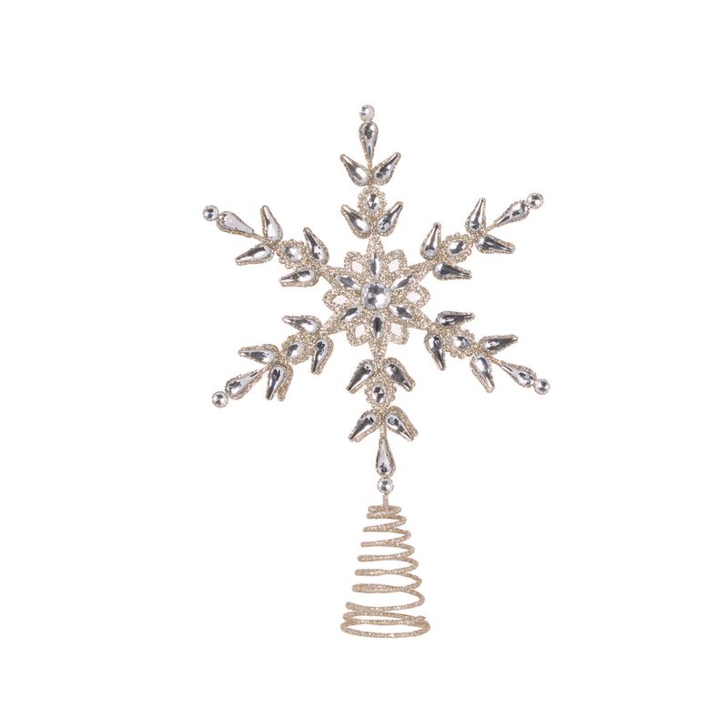 HOLLY & IVY SILVER SNOWFLAKE TREE TOPPER EXP019