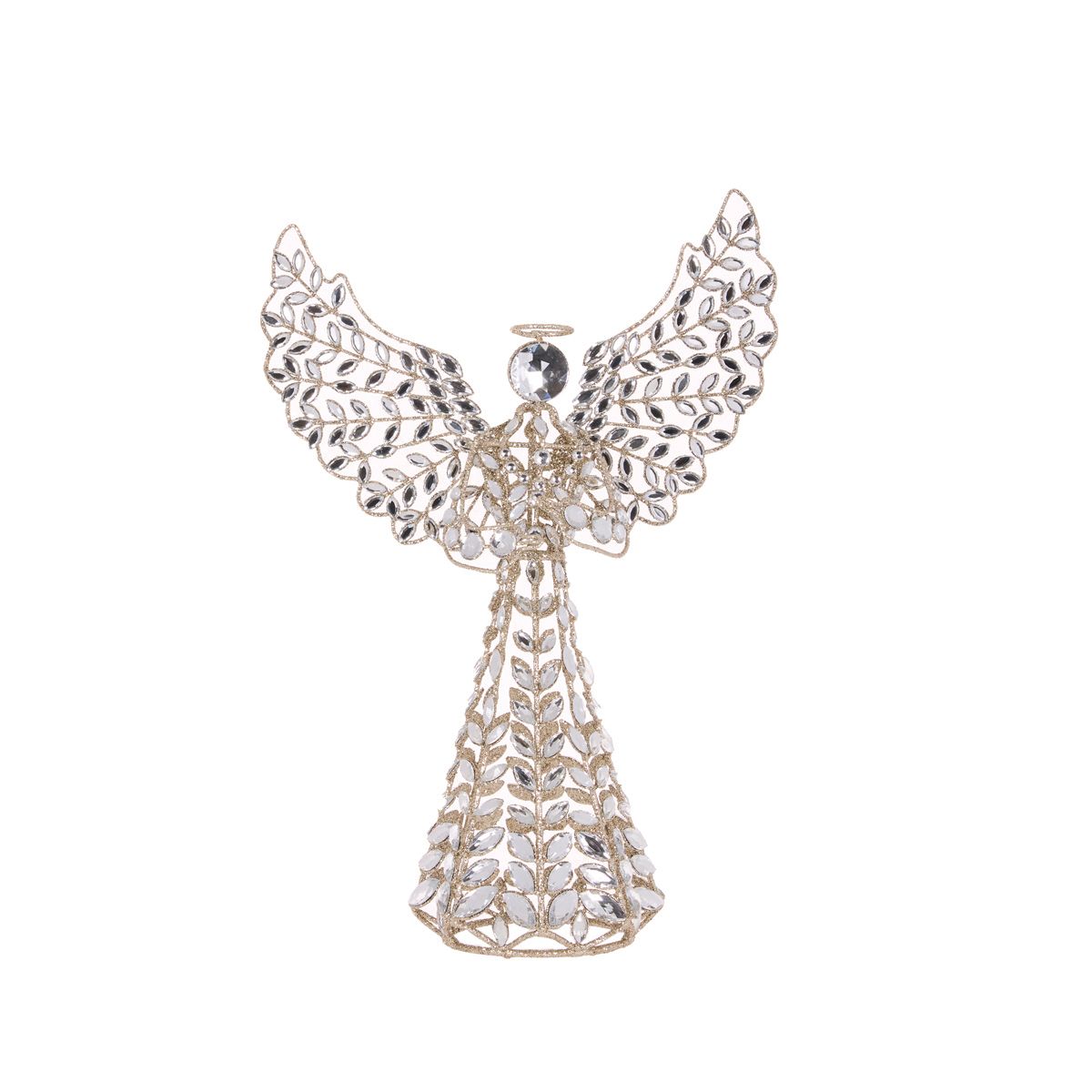 HOLLY & IVY SILVER ANGEL TREE TOPPER EXP020