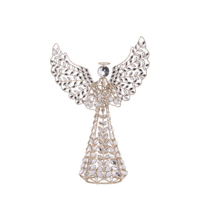 HOLLY & IVY SILVER ANGEL TREE TOPPER EXP020