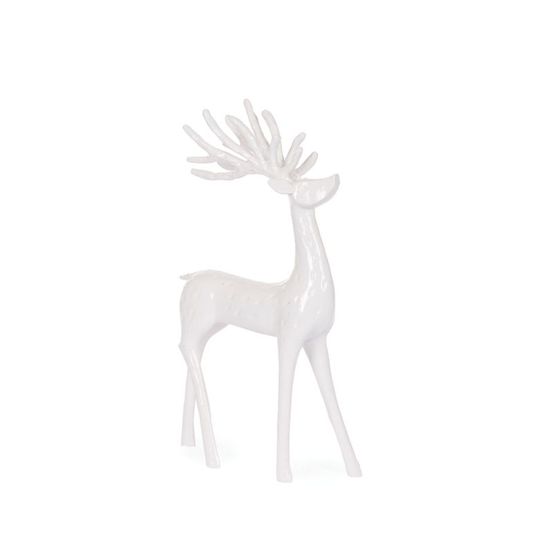 HOLLY & IVY 31.5CM WHITE MINIMAL REINDEER EXV041
