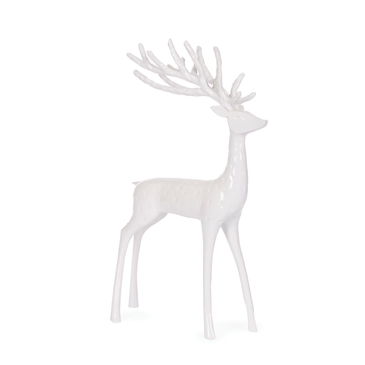 HOLLY & IVY 44.5 CM WHITE MINIMAL REINDEER EXV042