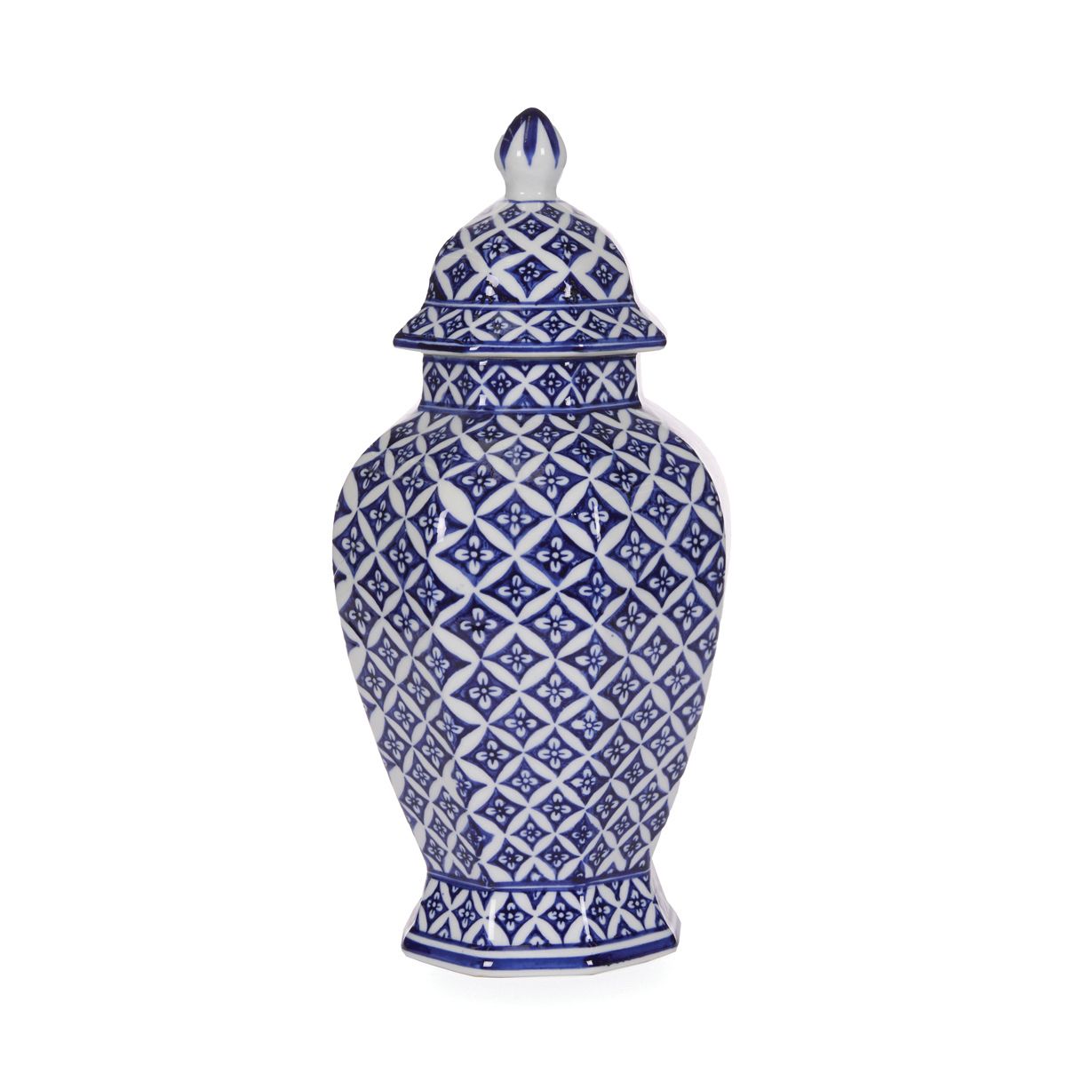 HOLLY & IVY 35.6CM OCTAGONAL CHINOISERIE JAR ECW003