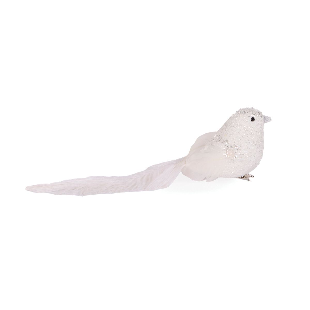 HOLLY & IVY WHITE EMBELLISHED BIRD EXS015