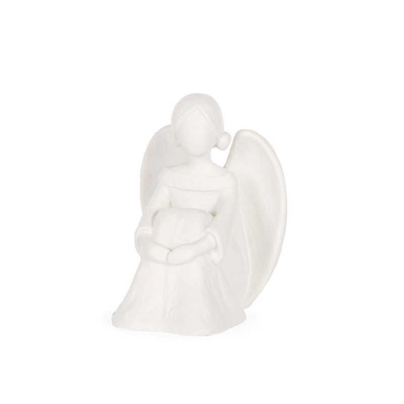 HOLLY & IVY WHITE ETCHED ANGEL ECA017