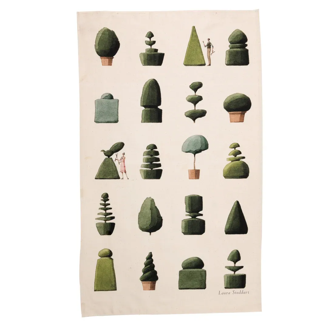 Laura Stoddart Top Topiary Tea Towel