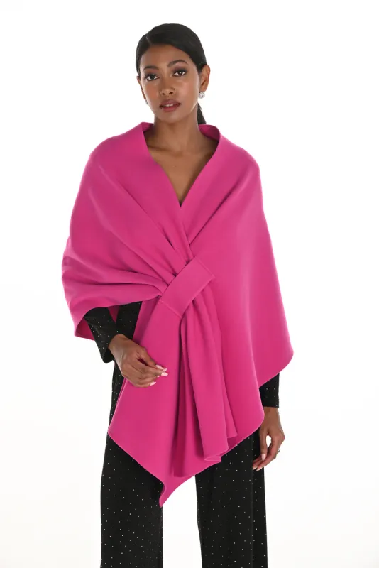 Frank Lyman Woven Cape Fuschia 259313