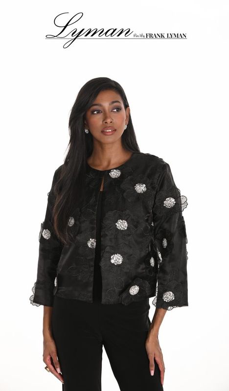 Frank Lyman Woven Black Jacket 259727