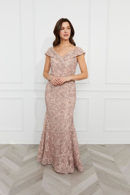 Frank Lyman Knit Blush Dress 259716