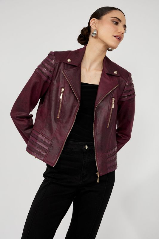 Frank Lyman Leather Jacket 253817