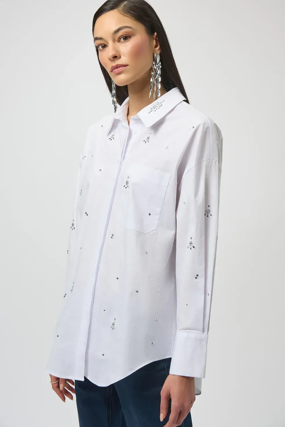 Joseph Ribkoff  White Blouse 254924