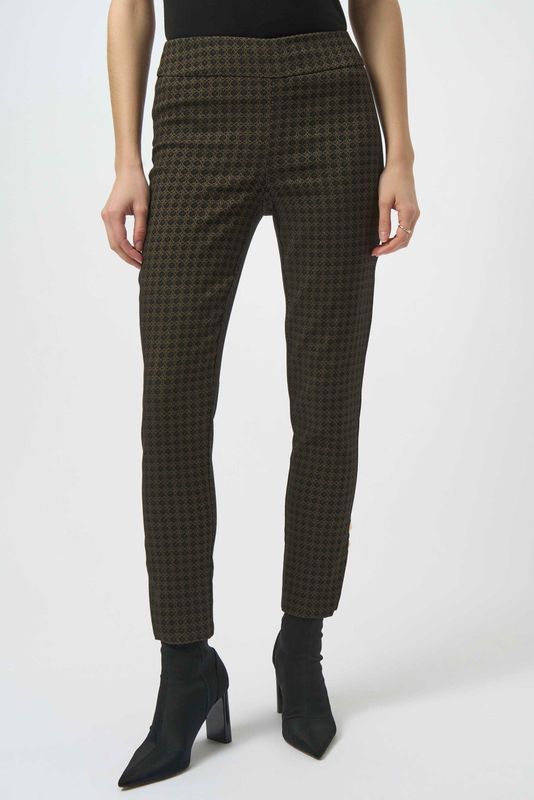 JOSEPH RIBKOFF Geometric Jacquard Straight Pull-On Pants 254078 JOSEPH RIBKOFF Geometric Jacquard Straight Pull-On Pants 254078