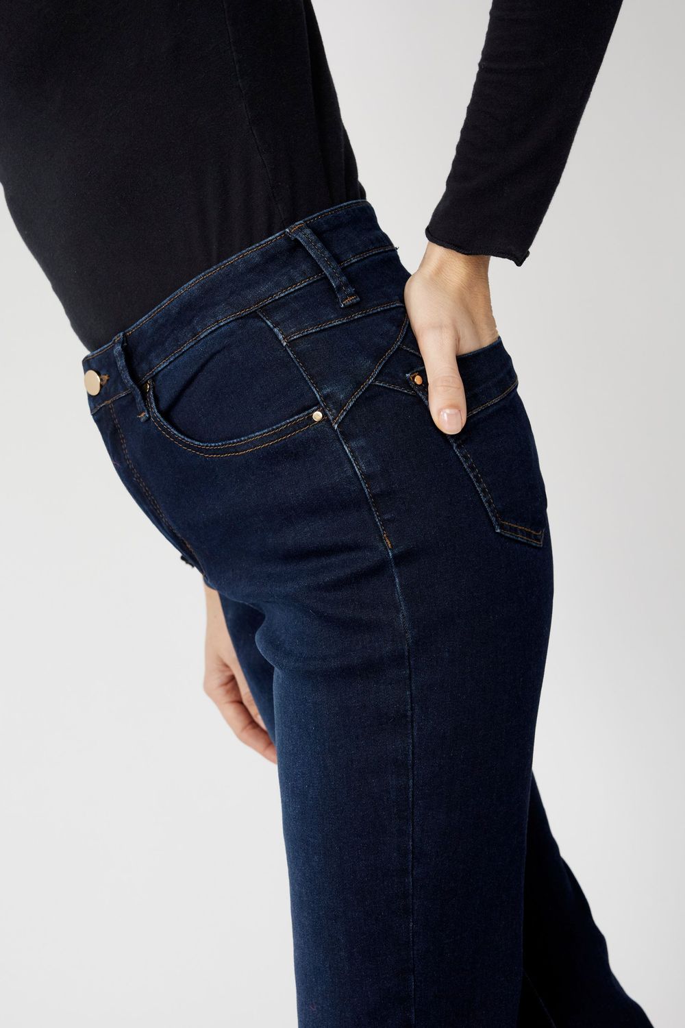 FRANK LYMAN WOVEN DENIM PANT DARK BLUE 253789