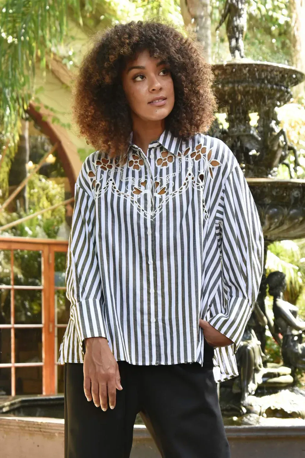 COOP Cut To The Chase Shirt CP2884 Charcoal Stripe
