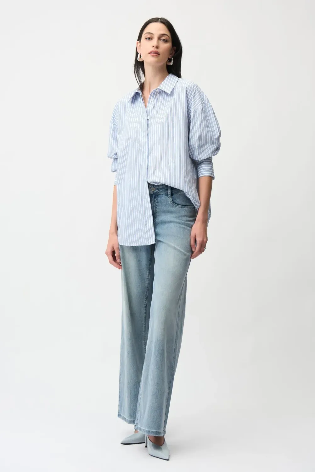 Joseph Ribkoff Tencel Stripe Shirt 261931