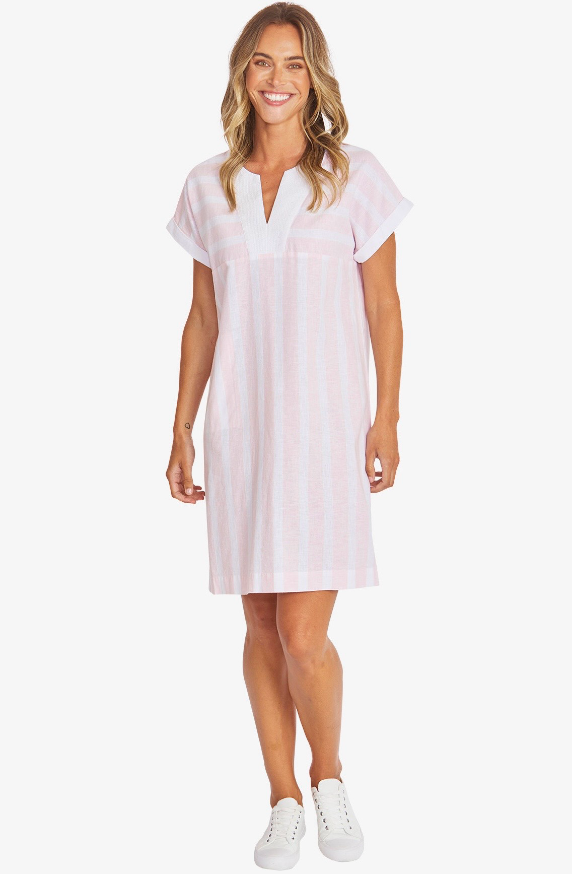 Pingpong White/Pearl Pink Dress P595521