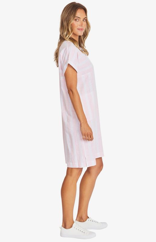 Pingpong White/Pearl Pink Dress P595521 Pingpong White/Pearl Pink Dress P595521