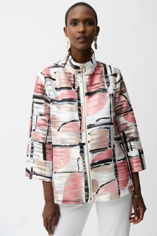 Joseph Ribkoff Organza Abstract Jacket 261052