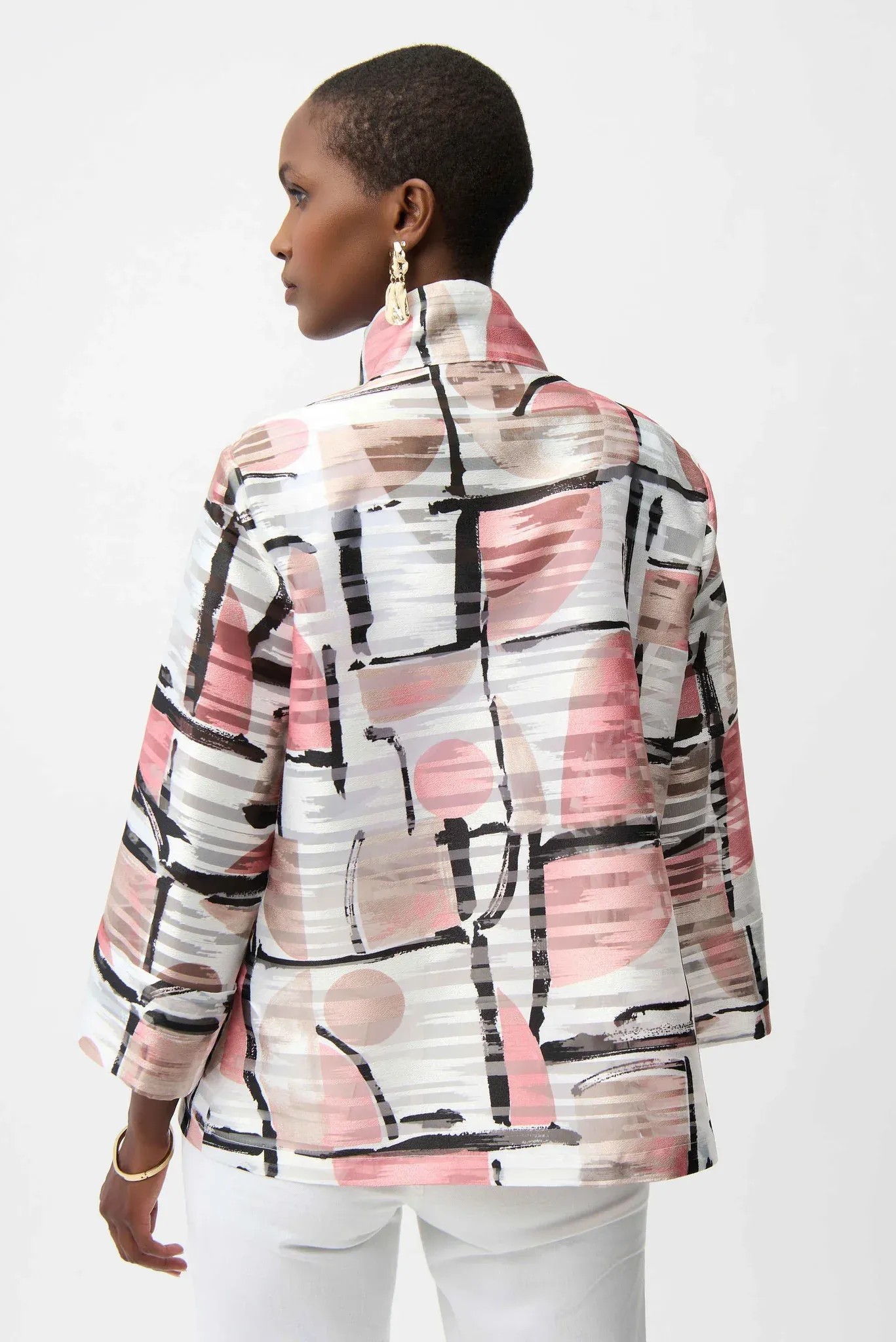 Joseph Ribkoff Organza Abstract Jacket 261052