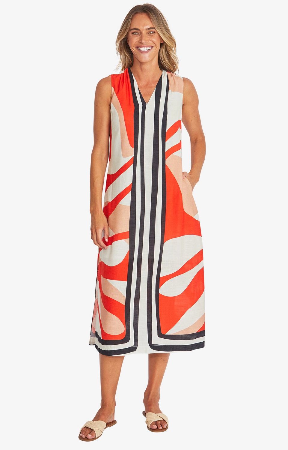 Pingpong Linear Maxi Dress P595557