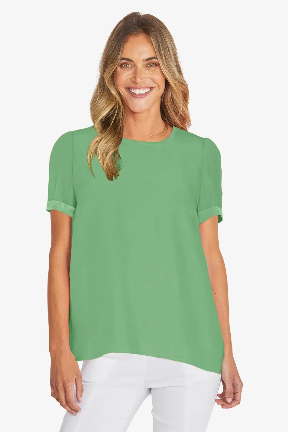 Ping Pong Kira Slinky V-Neck Top Dark Clover