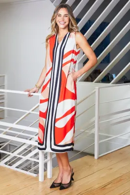 Ping Pong Linear Maxi Dress