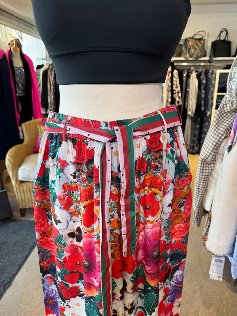 Iona Tussie Mussie  Larch Silk Trousers