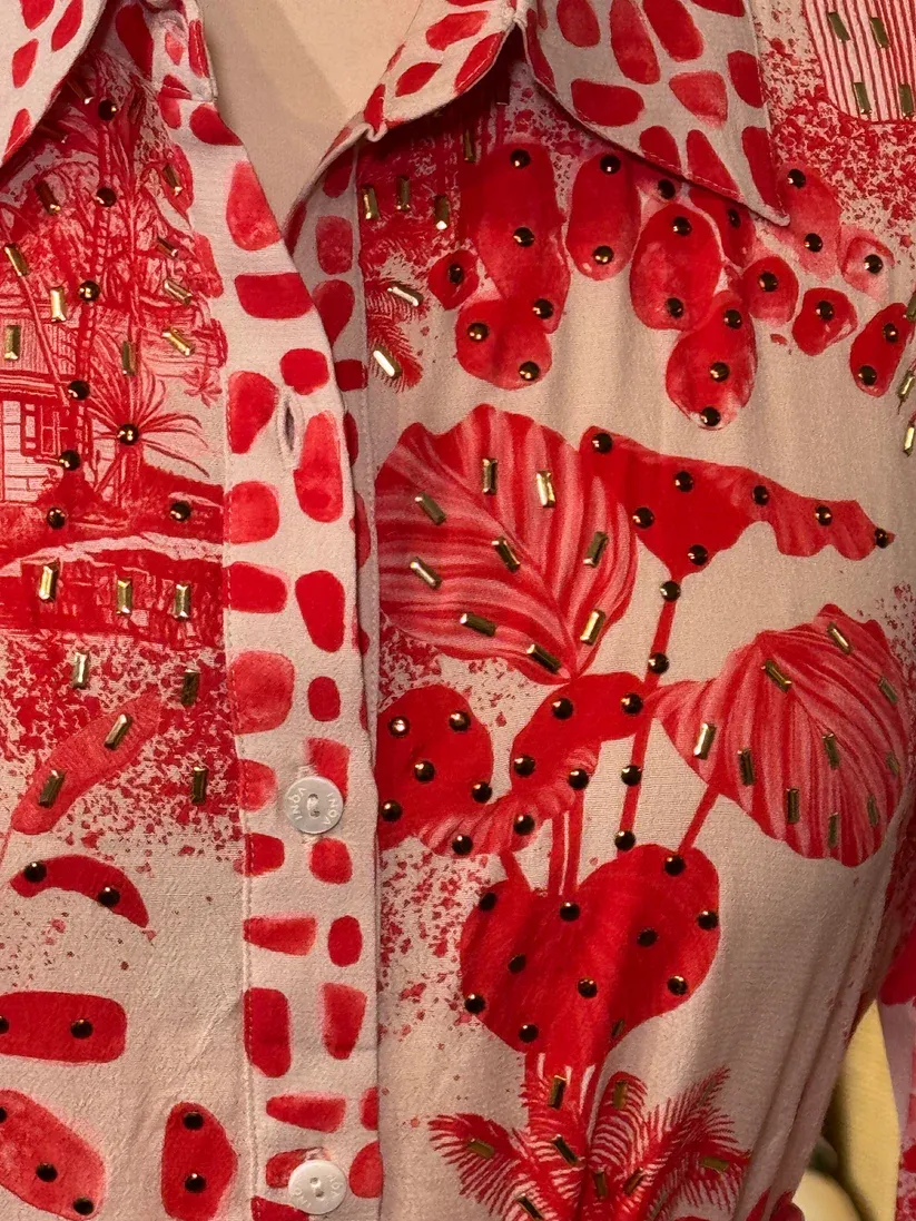 Iona Perorian Dress Vermelho Red