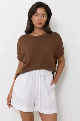 Adorne Billy Linen Short