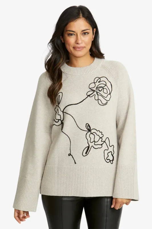 Ping Pong Oatmeal/Black Pullover