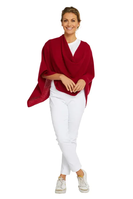 Alashan Cashmere Topper Red Velvet