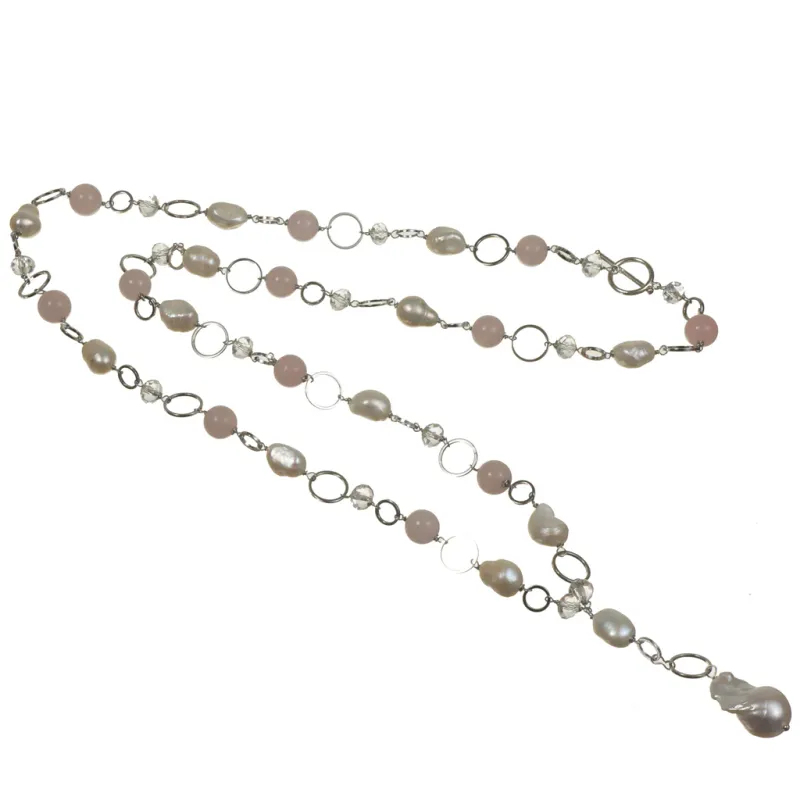 Geneva A 100cm drop, luminous throw on necklace