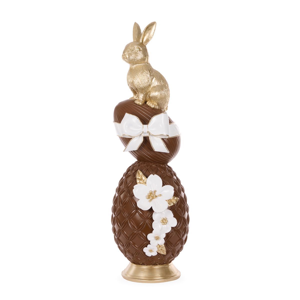 Holly and Ivy LUXE CHOCOLATE FLORAL EGG TOPIARY FEK003