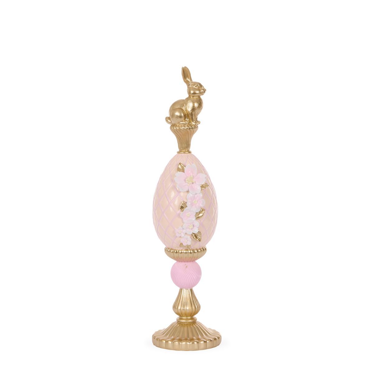 Holly and Ivy 37 CM LUXE FLORAL EGG FINIAL FEK016