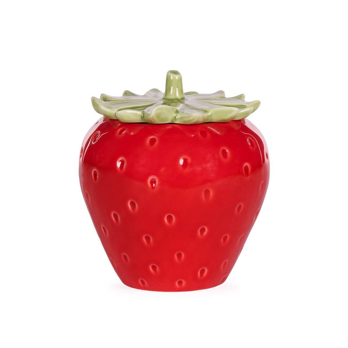 Holly and Ivy LARGE RED STRAWBERRY CANISTER ESW007