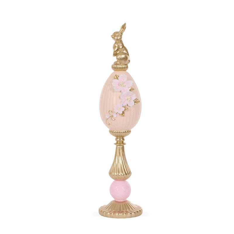 Holly and Ivy 45 CM LUXE FLORAL EGG FINIAL FEK018