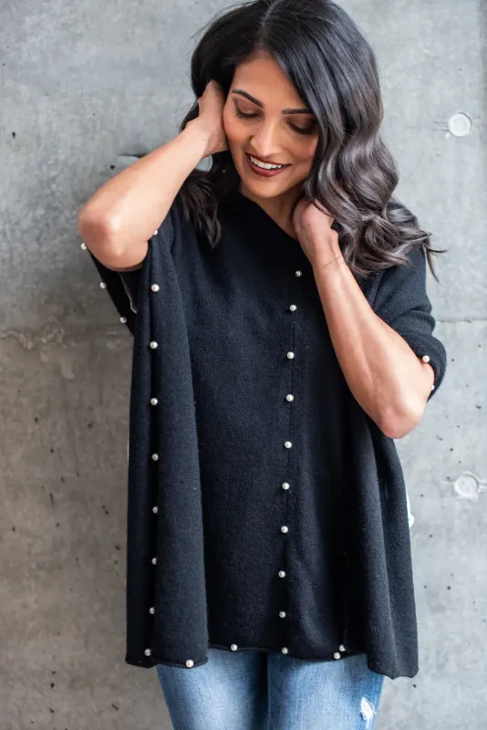 Alashan Cashmere Pearl Topper Ebony