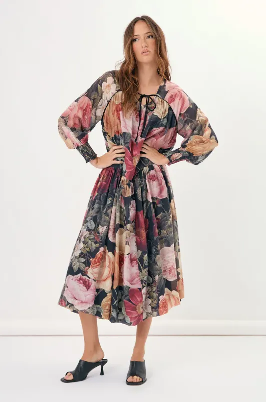 Adorne Pia Floral Floaty Maxi dress AJD1985