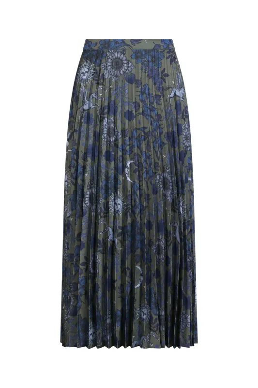 Loobie's Story Olive Multi Greenwich Skirt